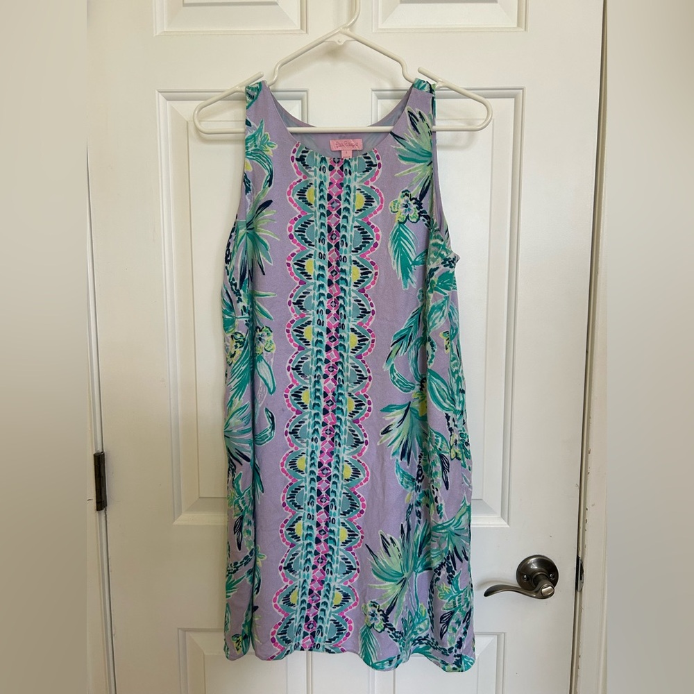 Tropical Leaf Print Dress